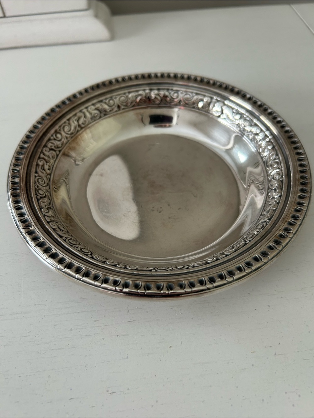 Reed & Barton Silver Plate  Ornate Round Accent Bowl